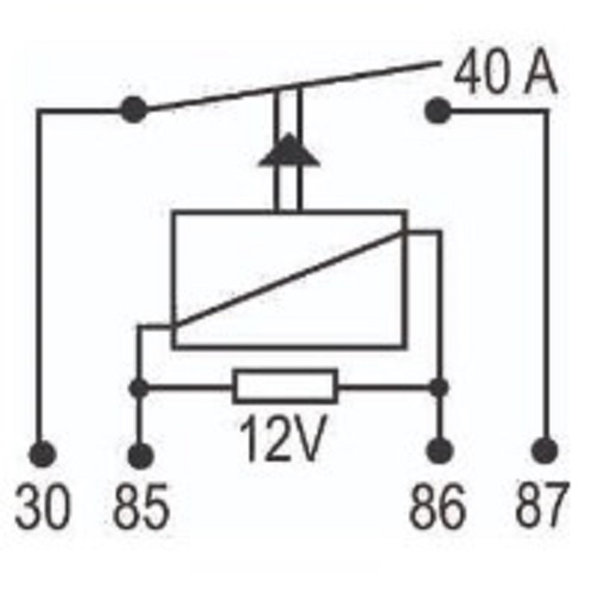 Mini Relé Auxiliar JD1927 LIFAN - 12V - 30A - DNI 0125 - dkwstore